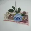 Rosa Perla Comercio Transfronterizo Flor Artificial Rosa de un Solo Tallo Decoración del Hogar Flor Falsa Flor de Seda Ramo de Mano