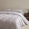 Conjunto de cama de quatro peças luxuoso de alta qualidade, 100% algodão de fibra longa, jacquard de cetim de algodão puro, adequado para dormir nu, inclui lençol de baixo e capa de edredom