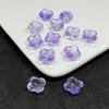Cuentas de vidrio con agujero pasante flor de osmanthus gorda 10 mm flor de loto gorda de cuatro pétalos material para pulsera DIY cuentas sueltas
