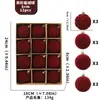 Ventas Directas de Fábrica Decoraciones Navideñas Transfronterizas Bolas 6cm/8cm Bolas de Navidad Afelpadas con Impresión Personalizada