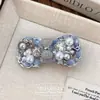 Pinza para el pelo de lazo exquisita de alta gama retro de lujo ligero coreano Pinza para flequillo dulce y genial Accesorio para el pelo de pico de pato con diamantes completos
