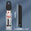 Cuchillo de utilidad con hoja negra recubierta de goma, Cuchillo de desempaque con entrega exprés, Cuchillo engrosado para papel tapiz, Soporte para cuchillos grande multifuncional, Hoja para papel tapiz, Negro