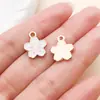 Colgantes de Gota de Aceite de Flor Blanca Pura Margarita Flor de Cerezo Rosa Crisantemo Aretes Pulsera Accesorios de Joyería al por Mayor