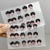 120 pegatinas decorativas creativas, lindas y originales, con diseños calados para manualidades, con Wang Lu y Mu Zhicheng