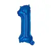 Globos de Papel de Aluminio de 16 pulgadas Versión Americana Letras y Números Azules A-Z 0-9 Globos de Decoración para Fiestas y Festivales Más Vendidos al por Mayor
