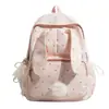 Mochila de Lunares con Conejo de Alto Valor 2026 para Estudiantes de Primaria y Secundaria, Linda, Gran Capacidad, Ligera, Mochila de Viaje