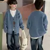 Polo para Niños Otoño 2025 Nuevo de Otoño Ropa Infantil Estilo Coreano Holgado Casual Sudadera Top de Manga Larga para Bebé Moderno