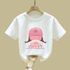 Playera de Manga Corta de Algodón Puro para Niñas Mayores, Nueva Moda de Verano, Top Rosa Trendy para Niñas