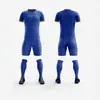 Traje de Manga Corta de Secado Rápido y Absorción de Sudor, Maillot de Entrenamiento y Competición para Adultos y Niños, Conjunto de Traje de Fútbol de Venta Caliente Transfronteriza