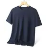 40-110 kg Usable de manga corta unisex talla grande holgado cuello redondo casual deportivo prenda exterior de media manga camiseta base superior