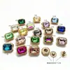 Venta Directa de Fábrica Huidong de Nuevos Productos Transfronterizos: Botones de presión rectangulares para Mahjong Incrustados de Diamantes, en Stock con 831 Accesorios Incluidos