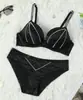 Conjunto de Sutiã com Strass de Luxo Leve para Mulheres, Top Fino e Calcinha Grossa, Realça Seios Pequenos, Aro para Sustentação, Junta os Seios Laterais, Conjunto de Sutiã Vermelho da Moda