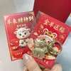 Colgante Dorado para Teléfono Móvil Serie Año de la Oveja Estilo Nuevo Oveja Pequeña Doble Cara Llavero de Oro Macizo Actividad Cultural y Creativa Conductor de Tráfico Pequeño Regalo