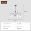 Candelabro de flecos retro americano para sala de estar, lámpara personalizada de alta gama estilo vintage francés para dormitorio y estudio