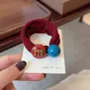 2026 Nuevas Gomas para el Cabello de Bola con Letras Estilo Coreano para Mujer, Cuerdas de Cabello de Moño de Alta Gama, Bandas de Cabello de Colores Caramelo al por Mayor