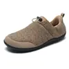 Pantuflas de Algodón para el Hogar de Invierno para Hombres y Mujeres, con Cubierta en el Talón y Forro de Felpa, Adecuadas para Uso en Interiores y Exteriores, Cálidas y Resistentes al Frío, Estilo Perezoso, Ajuste Amplio, Pantuflas Suaves de Algodón