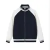 Nueva chaqueta de béisbol color block con cuello alto y cremallera, estilo pareja unisex, sudadera moderna y versátil, otoño temprano 2026