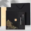 Caja de Regalo de Negocios Estilo Chino A5, Multicolor, Práctica para Eventos de Empresa, Regalos de Inauguración, Recuerdos, Cuaderno