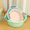 Lavabo de plástico engrosado, tina de doble asa, tina grande para lavar verduras, tina para estudiantes, tina para lavar ropa, lavabo para el hogar/dormitorio