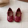 Zapatos de Princesa para Niña 2026 Nuevos Zapatos de Cuero para Niños Primavera/Otoño Bailarinas de Charol con Lazo para Niña Mocasines para Bebé Niña
