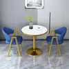 Conjunto de mesa e cadeiras de varanda de pequeno porte para discussão, mesa de recepção simples para escritórios de vendas, mesa redonda pequena para cafeterias e casas de chá, mesa de recepção