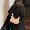 Bolsa de design de nicho feminina 2025, nova bolsa transversal de grande capacidade, estilo ocidental, bolsa de ombro versátil