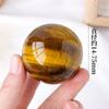 Bola de cristal de piedra de ojo de tigre natural, decoración, piedra de ojo de tigre azul y amarilla, piedra original pulida, matriz de siete estrellas, decoración de bola de feng shui para el hogar