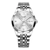 Reloj de Moda Lige/Lige Resistente al Agua con Doble Calendario para Hombre, Reloj de Cuarzo Luminoso, Reloj de Negocios Multifuncional