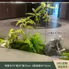 Combinación de plantas verdes artificiales tira larga paisajismo rincón de entrada interior jardinera adorno de planta centro comercial ventana musgo ornamental