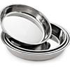 Venta al por mayor del fabricante Plato Plano para Fideos Fríos de Acero Inoxidable Plato Plano para Pasteles Plato para Frutas Herramientas para Cocinar al Vapor Bandeja para Cocinar al Vapor Bandeja para Repostería