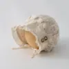 Chapéu de Bebê Primavera e Verão Estilo Fino Menina Proteção Solar Chapéu de Sol Bebê Borda de Renda Bordado Elegante Chapéu de Princesa