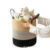 Cesta de cuerda de algodón Xinyide, cesta de cuerda de paja de alta elasticidad y alta resistencia, cesta tejida para ropa sucia, cesta de almacenamiento ecológica para bebés.