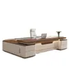 Mesa Executiva de Alto Padrão e Elegante, Mesa de Escritório, Mesa de Gerente, Conjunto de Mesa Executiva com Cadeira, Mesa Simples Moderna para CEO, Mesa de Gerente