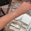 Nuevo Pulsera de Calabaza Kirin de Oro de 18 Quilates Carniola Madreperla Blanca Pulsera de Oro Rosa con Diamantes para Hombres y Mujeres Regalo para Parejas