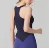 Sujetador Deportivo de Pilates Primavera-Verano Transfronterizo para Mujer, Top de Fitness Antibacteriano, Copa Fija, Sujetador de Yoga Ajustado al Cuerpo con Acolchado Integrado