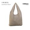 Amazon Transfronterizo Temu Bolso de Punto Recortado Simple de Gran Venta Bolso Grande Versátil Bolso de Punto de Color Puro para Mujer Bolso de Hombro