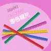 Direto do fabricante: Régua longa magnética de plástico de 29cm, especializada para quadros de desenho infantis, com grade de escala colorida para aprendizado