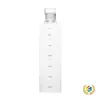 Copo com Escala de Tempo para Uso Doméstico, Garrafa de Vidro de Grande Capacidade, Copo de Água Portátil Minimalista, Vidro de Camada Única Resistente a Altas Temperaturas