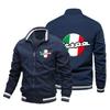 Estilo Americano Comercio Exterior talla extra Top Estándar de Coche Manga Larga Cuello Vertical Chaqueta Cremallera Piloto Traje de Béisbol Holgado X20
