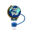 8/10m Día del Padre Celebridad de Internet Tapón Antipolvo Sombrero de Paja Creativo DIY Accesorios de Pajita para Vaso de Agua Comercio Electrónico Transfronterizo Listo para Enviar
