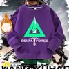 Ação de Jogo Delta Weilong Roupa Periférica Moletom Infantil com Lã Estilo Outono e Inverno Jaqueta Unissex para Estudante Roupa Infantil
