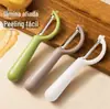 Descascador Multifuncional de Aço Inoxidável Faca de Descascar Meia-Lua Faca de Descascar Batata Descascador de Melão Utensílio de Cozinha Descascador de Melão e Frutas