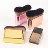 Nuevo Pincel Ondulado para Base, Pincel para Base Líquida, Pincel de Maquillaje Ondulado, Pincel Grande para BB Cream, Herramienta de Belleza con Mango Electroplateado