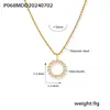 Collar de Acero de Titanio Personalizado con Cuentas Redondas Vintage Francesas Incrustadas con Cuentas de Goma Anillo Chapado en Cobre Set de Joyería Joyería al por Mayor para Mujeres