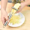 Pelador y rebanador de acero inoxidable para uso doméstico, pelador de papas multifuncional, pelador de frutas y verduras, herramienta para rebanar verduras y frutas