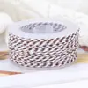 Hilo de algodón de colores, hilo de algodón tejido de poliéster multicolor, hilo especial para joyería hecha a mano y trabajos con cuentas, carretes pequeños de poliéster, suministro en lote mixto