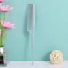 Peine de Plástico con Punta de Cola, Peine para el Cabello Antiestático de Dientes Finos, Peine Pequeño Portátil Irrompible, Peine de Peluquería para el Hogar al por Mayor