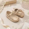 Sapatos Mary Jane Femininos com Decoração de Pérola e Coelho, Sapatos para Festa e Performance de Florista, Sapatilhas Fofas de Princesa