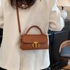Bolso popular de este año para mujer, textura de lujo ligero, bolso cuadrado pequeño, nuevo bolso de mujer 2025, estilo occidental, bandolera versátil