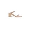 Versión de Piel de Oveja~Pantuflas de Exterior de Tacón Alto para Mujer, Tacón Grueso de 6.5cm, Punta Cuadrada, Sandalias de Una Tira, Sandalias de Commuter Ol